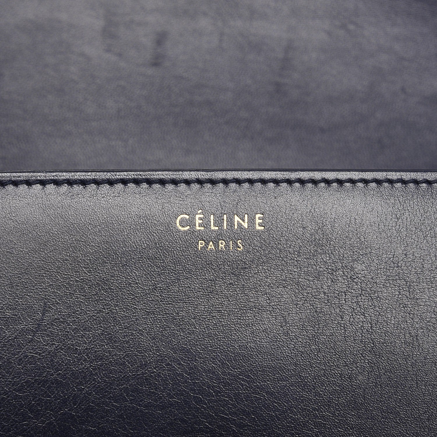 Celine Smooth Calfskin Large Classic Box Flap Bag Navy 7 of 11