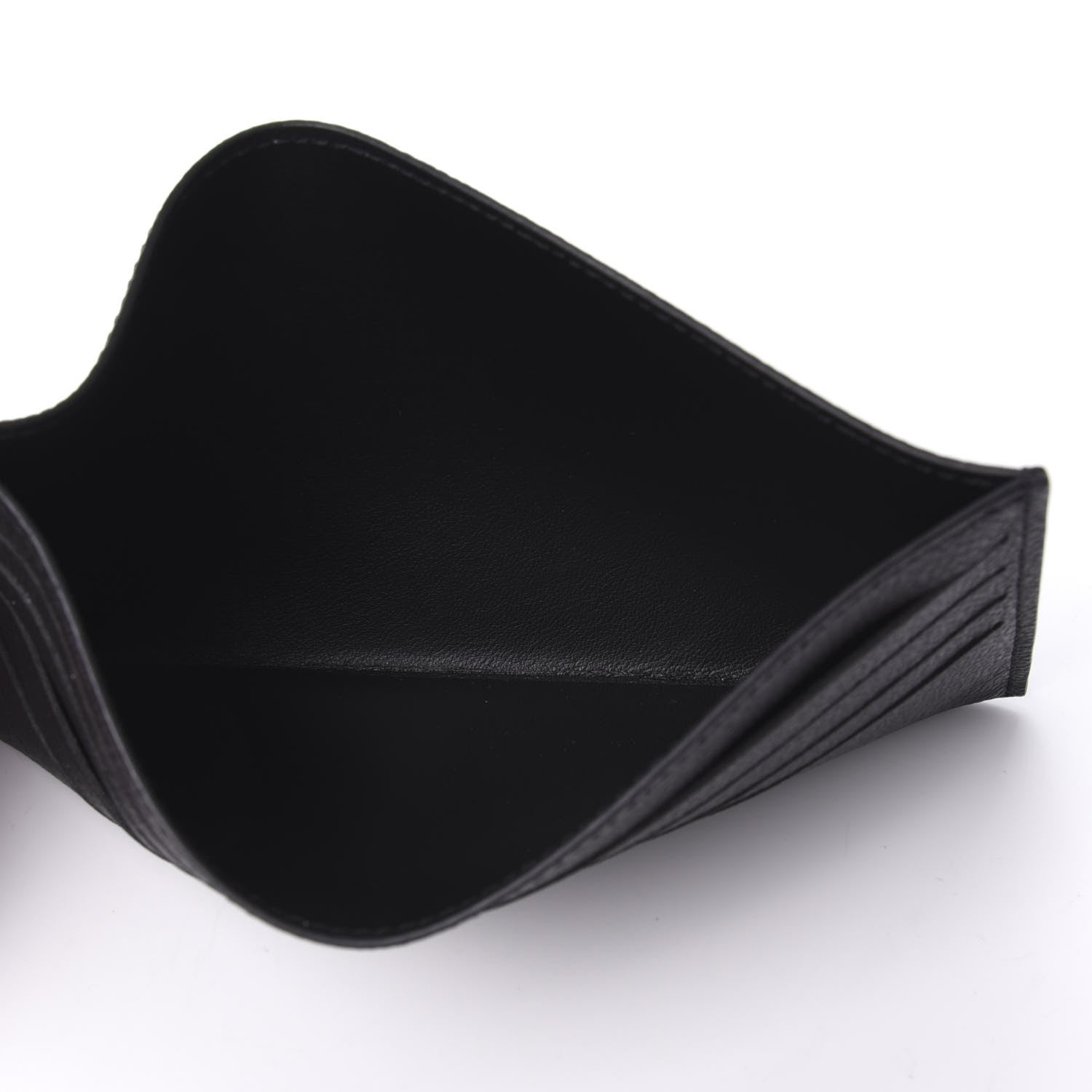 Louis Vuitton Calfskin Felicie Chain Wallet Card Holder Insert Black 5 of 6