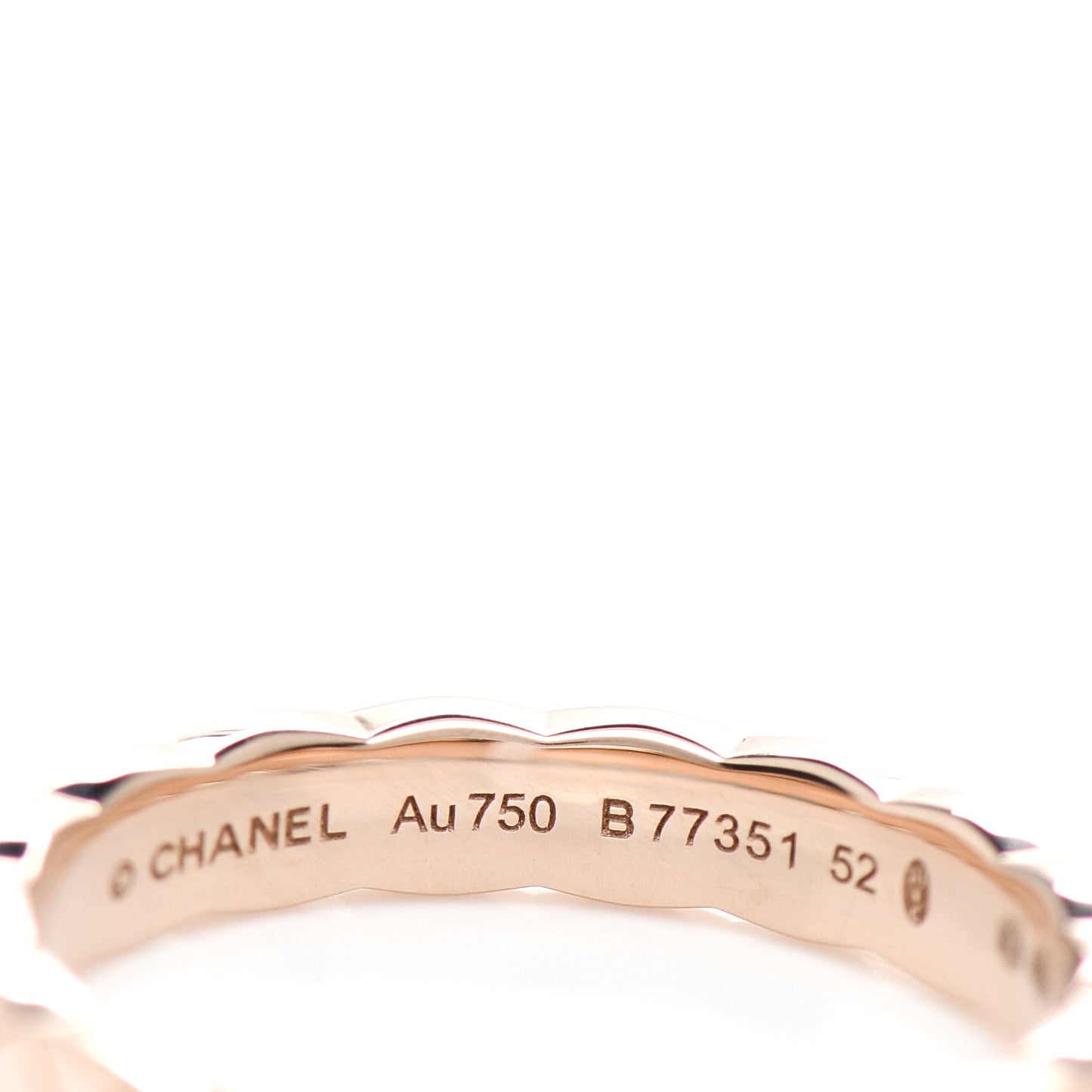 18K Beige Gold Mini Coco Crush Ring 52 6