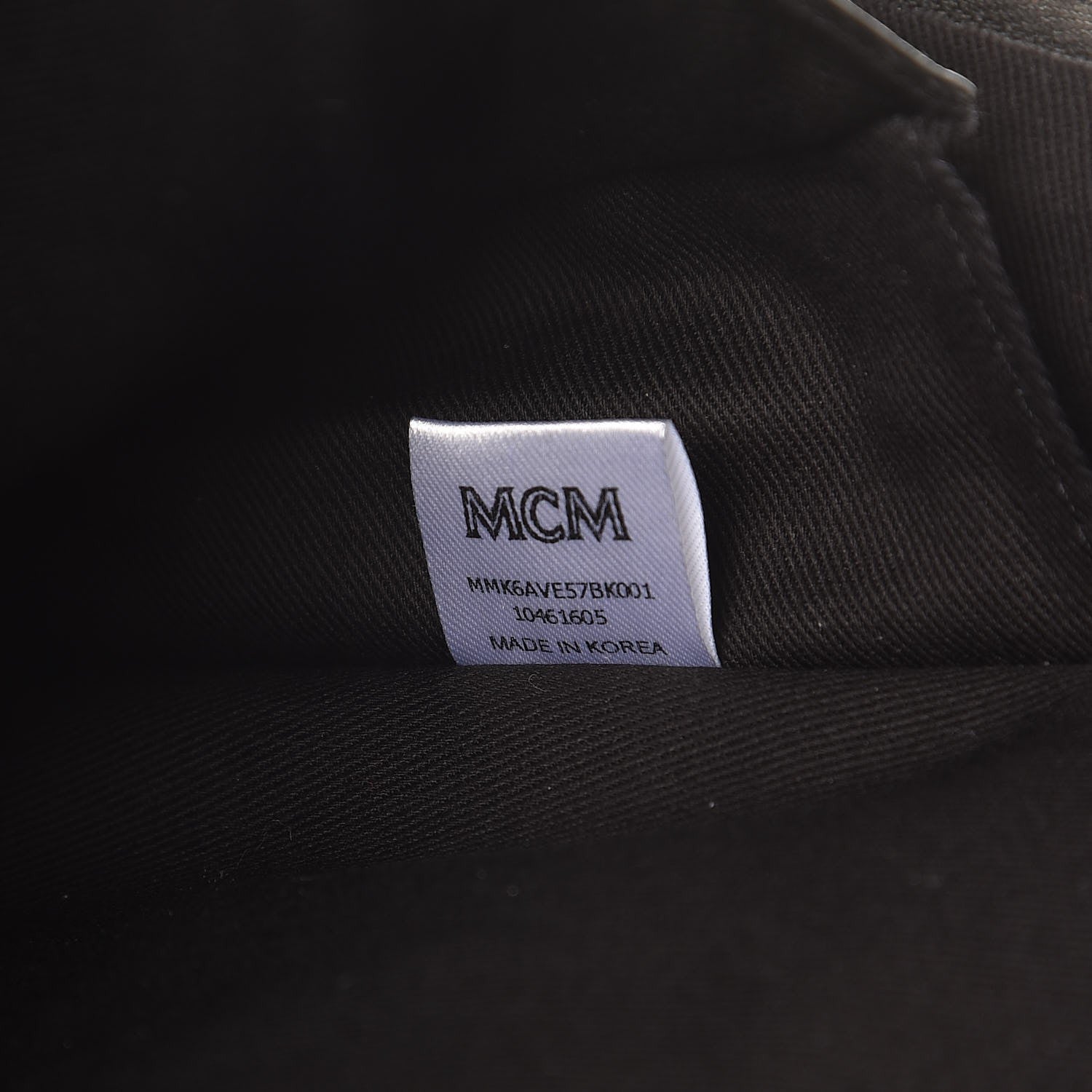 MCM Velvet Monogram Medium Stark Insignia Backpack Black 8 of 11