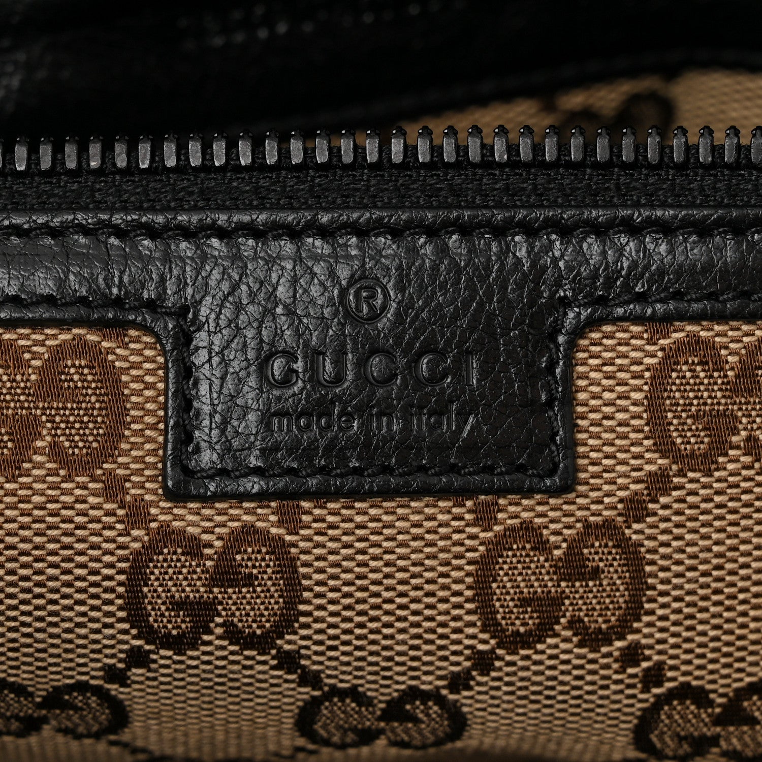 Gucci Calfskin Tonal GG Medium Tote Bag Black 6 of 10