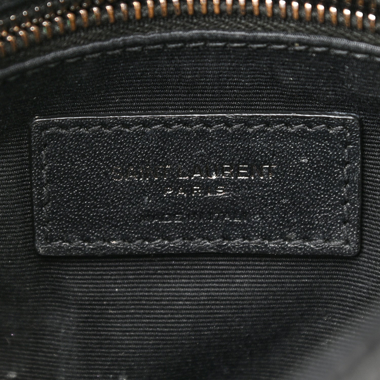 Saint Laurent Crinkled Calfskin Matelasse Monogram Niki Chain Wallet Black 6 of 13
