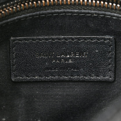 Saint Laurent Crinkled Calfskin Matelasse Monogram Niki Chain Wallet Black 6 of 13