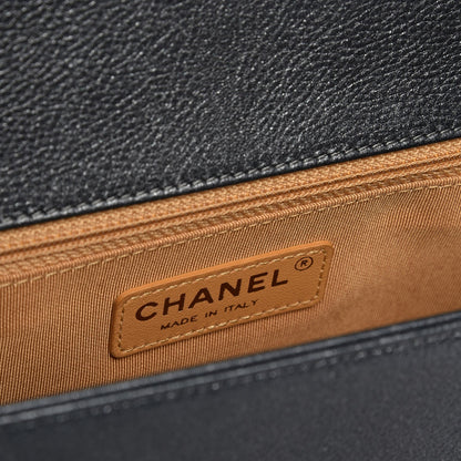 Chanel Pearl Caviar Quilted New Medium Boy Flap Charcoal 6 of 8