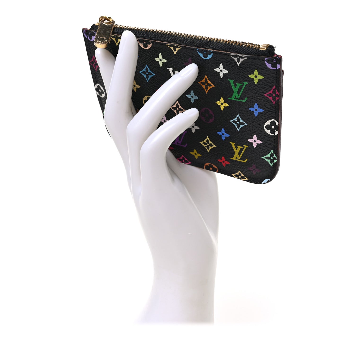 Monogram Multicolor Key Pouch Black Grenade