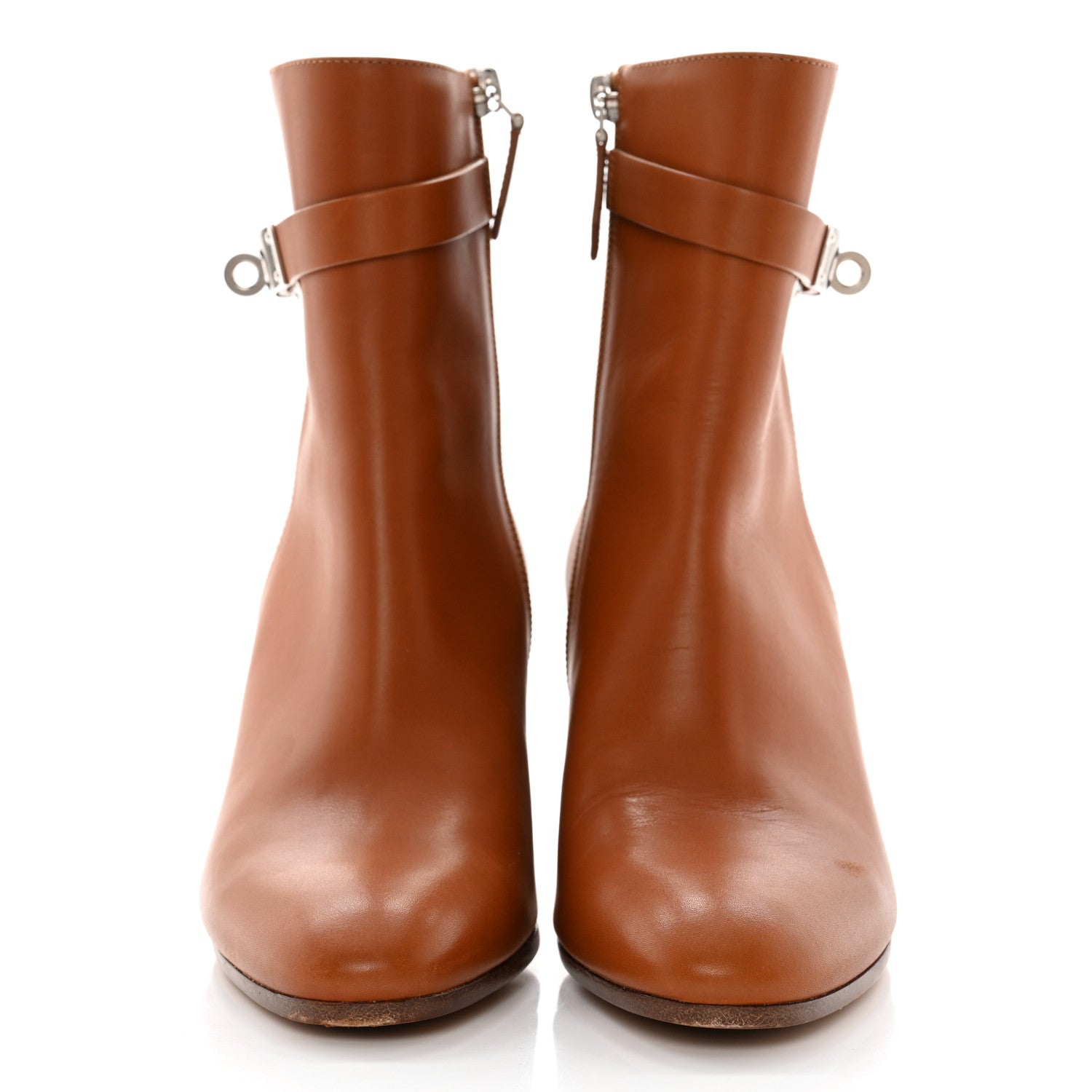 Hermes Calfskin Saint Germain Ankle Boots 37 Gold 2 of 10