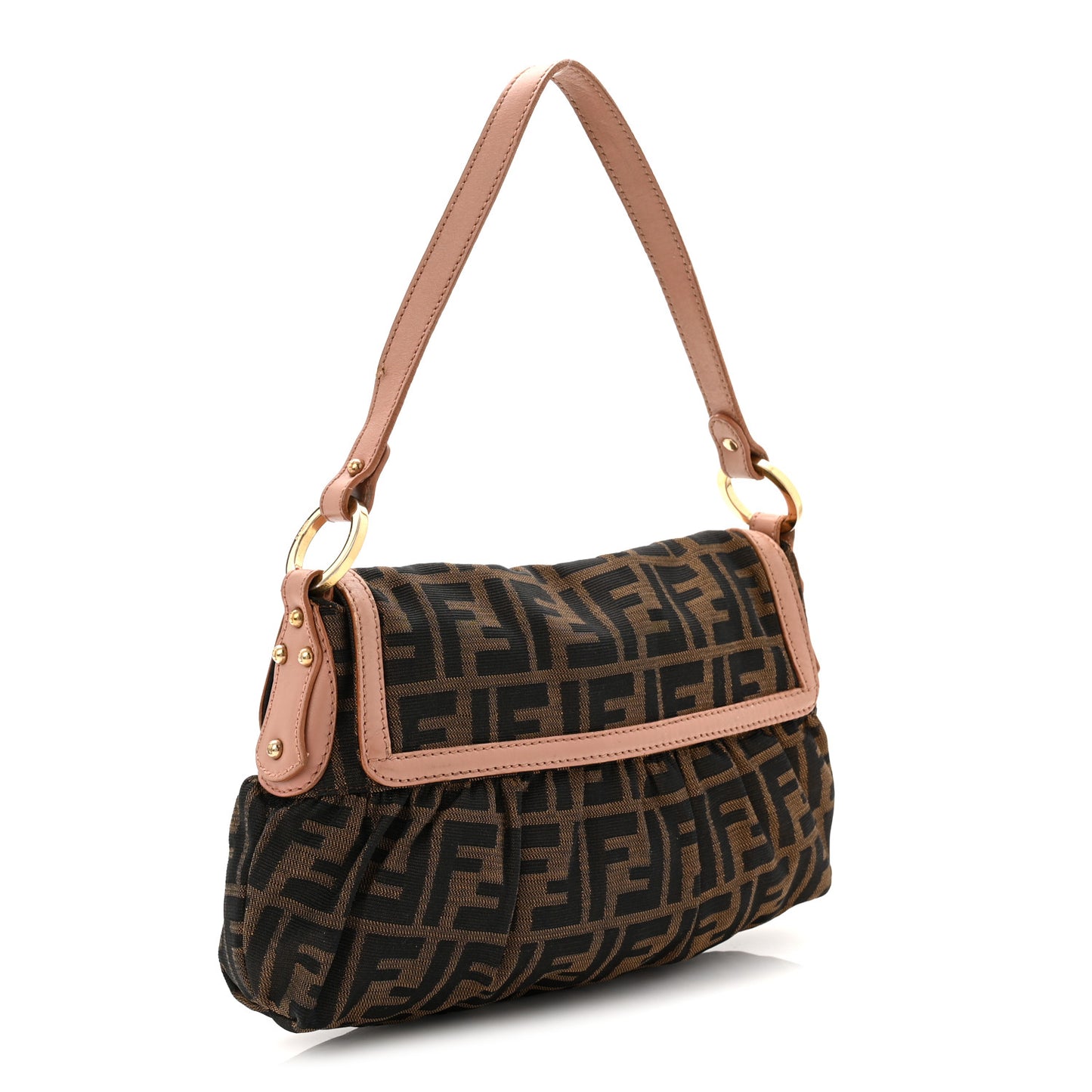 Zucca Cuoio Lucido Small Chef Shoulder Bag Tobacco Bois de Rose