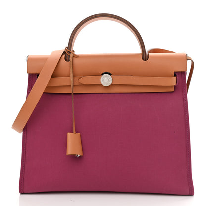 Hermes Vache Hunter Toile Herbag Zip 31 PM Tosca 2 of 13
