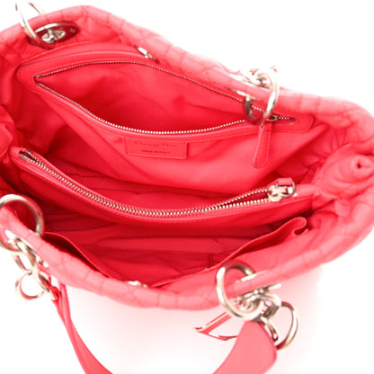 Christian Dior Lambskin Cannage Small Dior Soft Shopping Tote Pink 5 of 12
