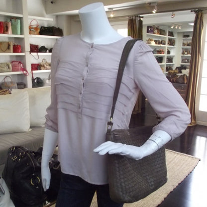 Bottega Veneta Vintage Woven Shoulder Bag Taupe 2 of 8