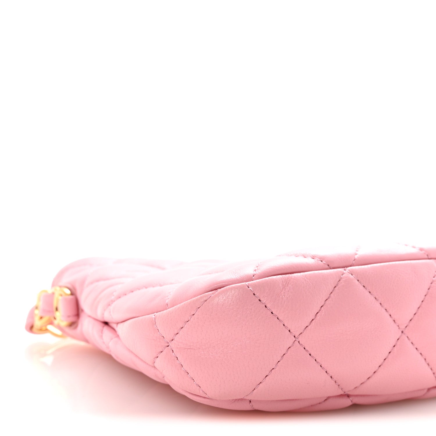 Chanel Lambskin Quilted CC Links Hobo Light Pink 9 of 10