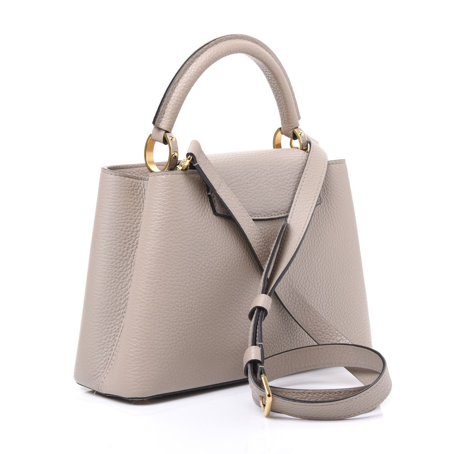 Louis Vuitton Taurillon Capucines BB Galet 2 of 9