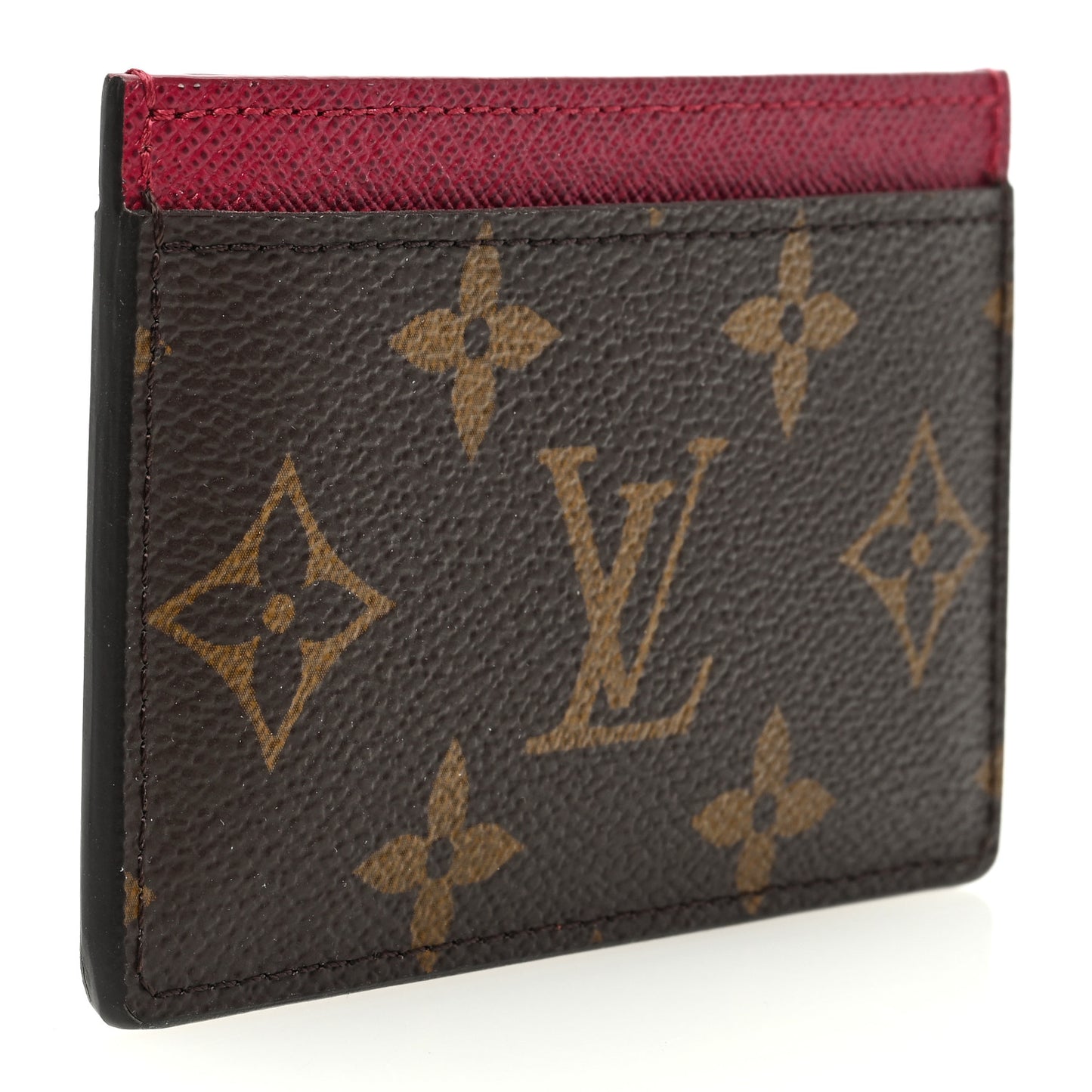 Monogram Card Holder Fuchsia