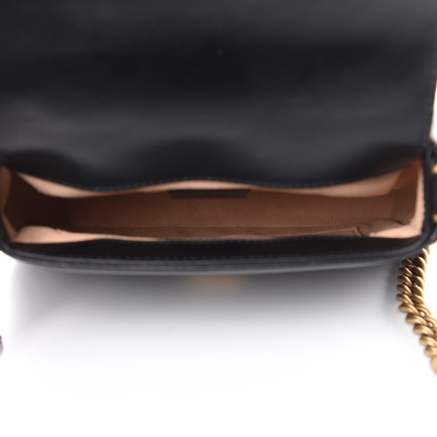 Calfskin Matelasse Mini GG Marmont Top Handle Shoulder Bag Black