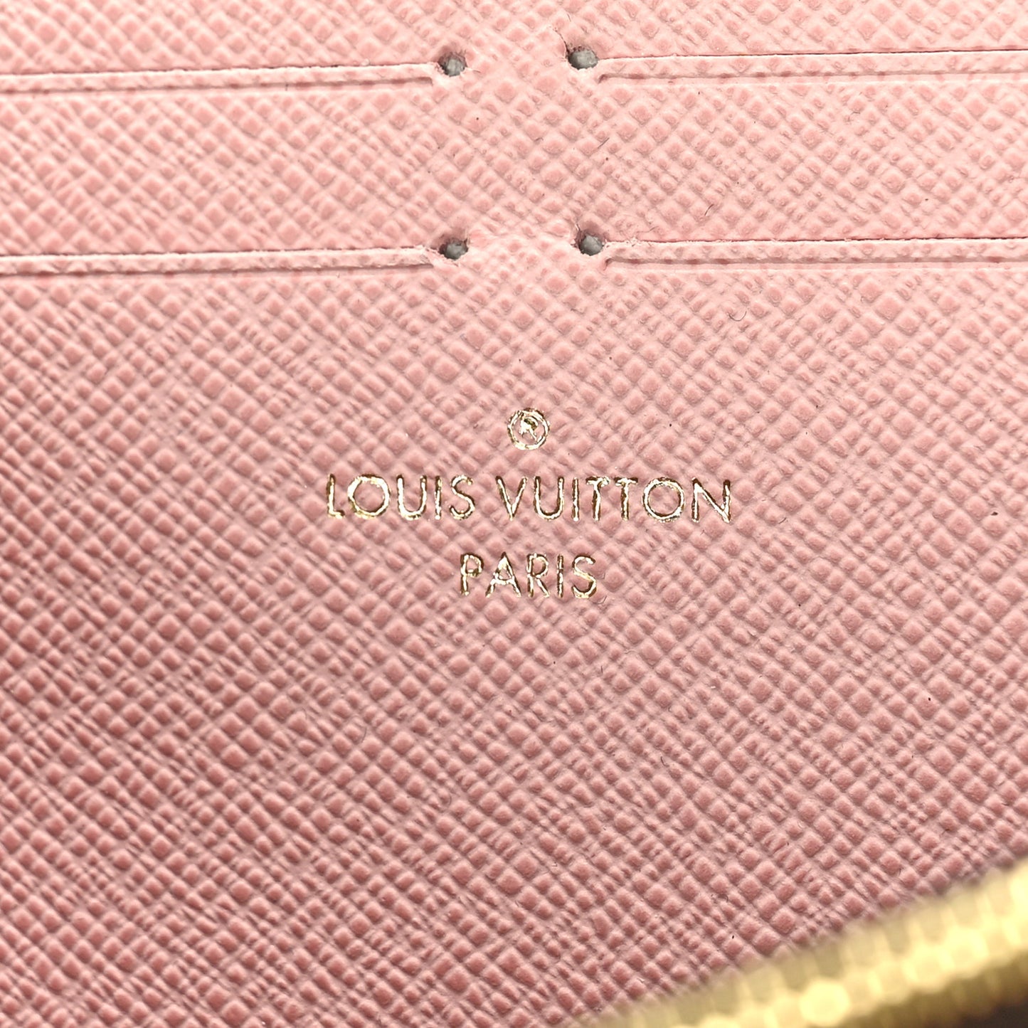 Damier Ebene Clemence Wallet Rose Ballerine