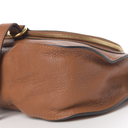 Chloe Calfskin Medium Marcie Round Zip Crossbody Bag Tan 7 of 12