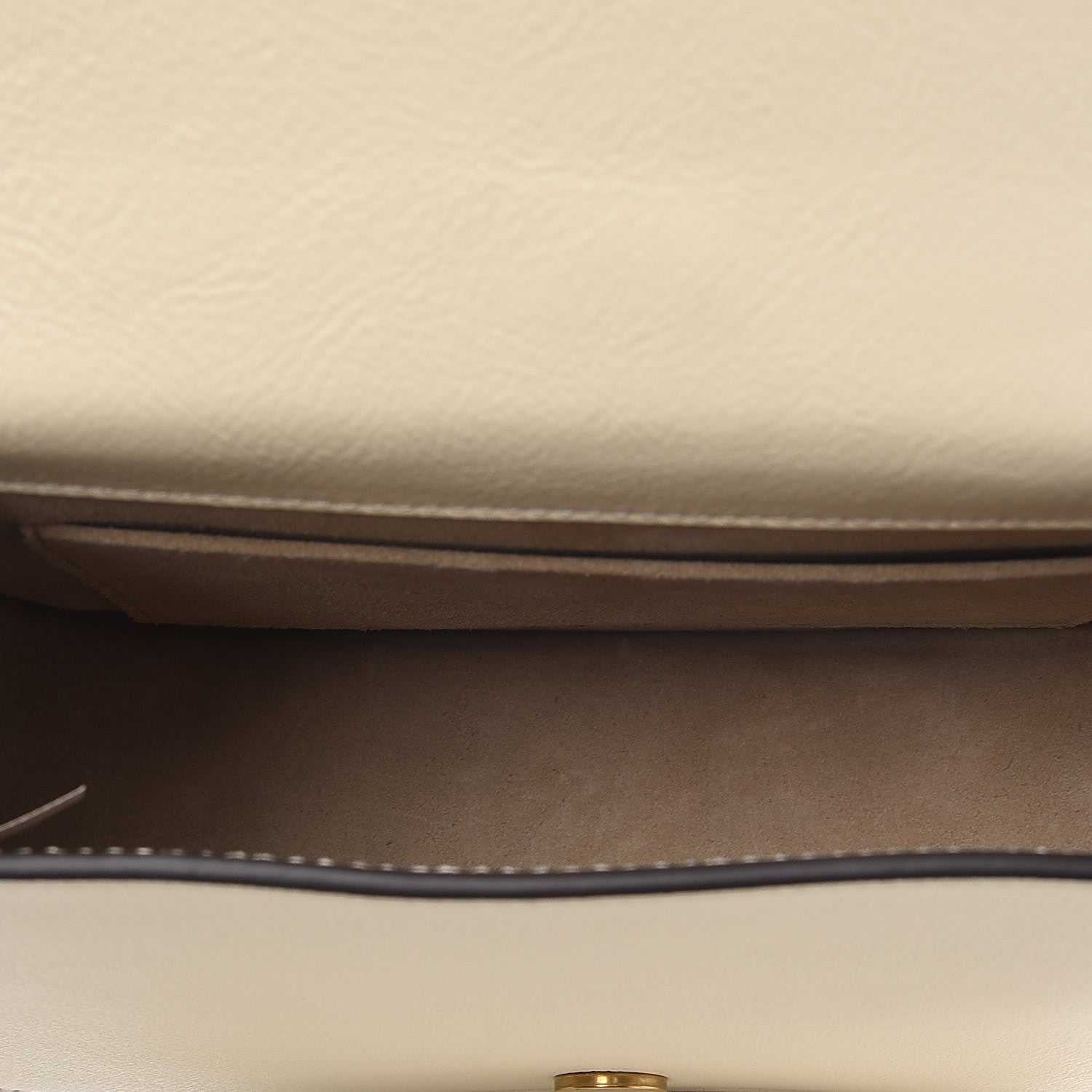 Chloe Calfskin Suede Medium Nile Bracelet Bag Off White 11 of 12