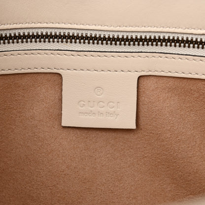 Gucci Calfskin Matelasse Small GG Marmont Shoulder Bag White 6 of 11