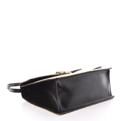 Gucci Iridescent Brocade Medium Sylvie Top Handle Bag Gold 4 of 9