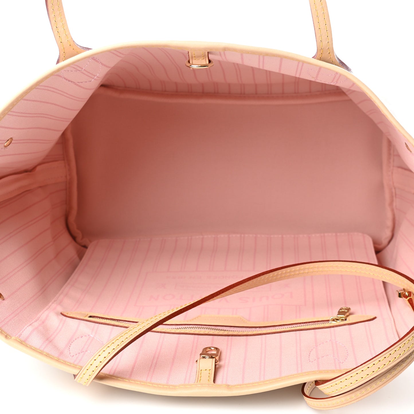 Damier Azur Neo Neverfull MM Rose Ballerine
