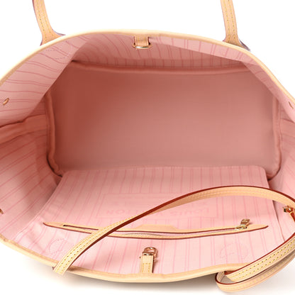 Louis Vuitton Damier Azur Neo Neverfull MM Rose Ballerine 4 of 4
