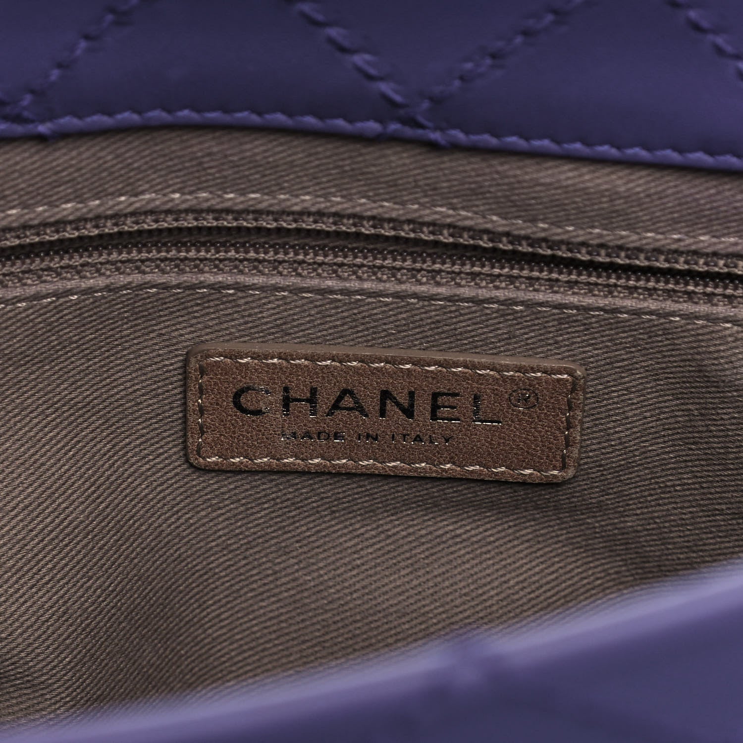 Chanel Calfskin CC Pocket Tote Purple 5 of 14