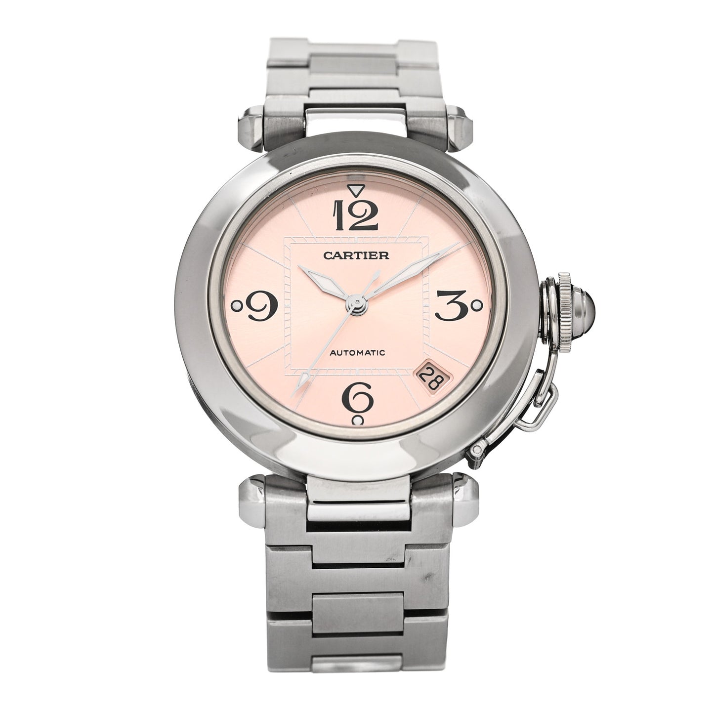 Stainless Steel 35mm Pasha Automatic Watch Pink