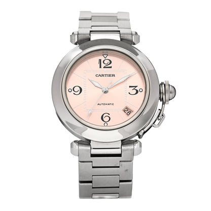 Cartier Stainless Steel 35mm Pasha Automatic Watch Pink 1 of 5