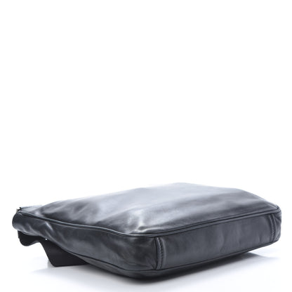 Prada Nappa Flat Messenger Bag Black 4 of 15