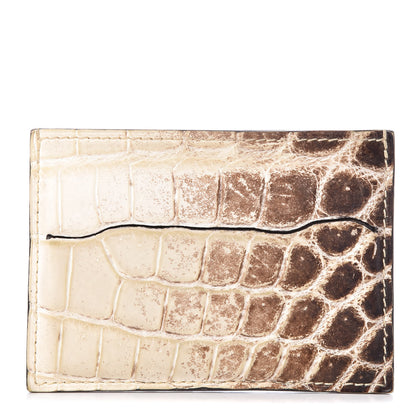 Hermes Matte Niloticus Crocodile Himalaya Petit H Card Case Blanc 1 of 9