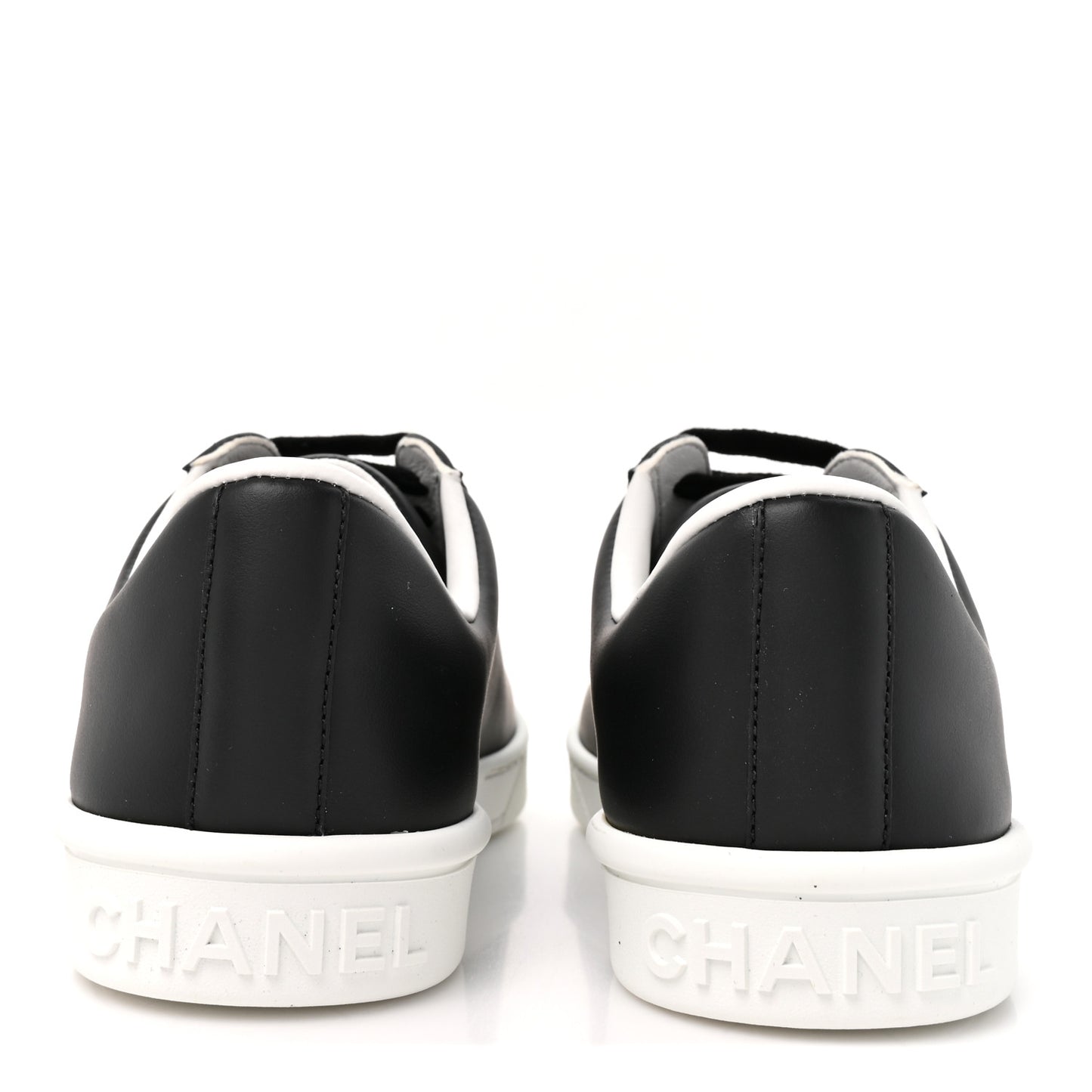 Calfskin CC Uniform Womens Sneakers 38 Black
