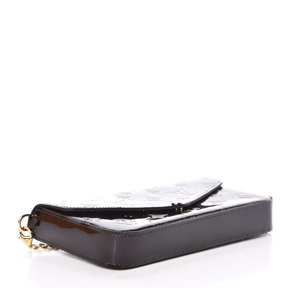 Louis Vuitton Vernis Pochette Felicie Chain Wallet Amarante 4 of 13