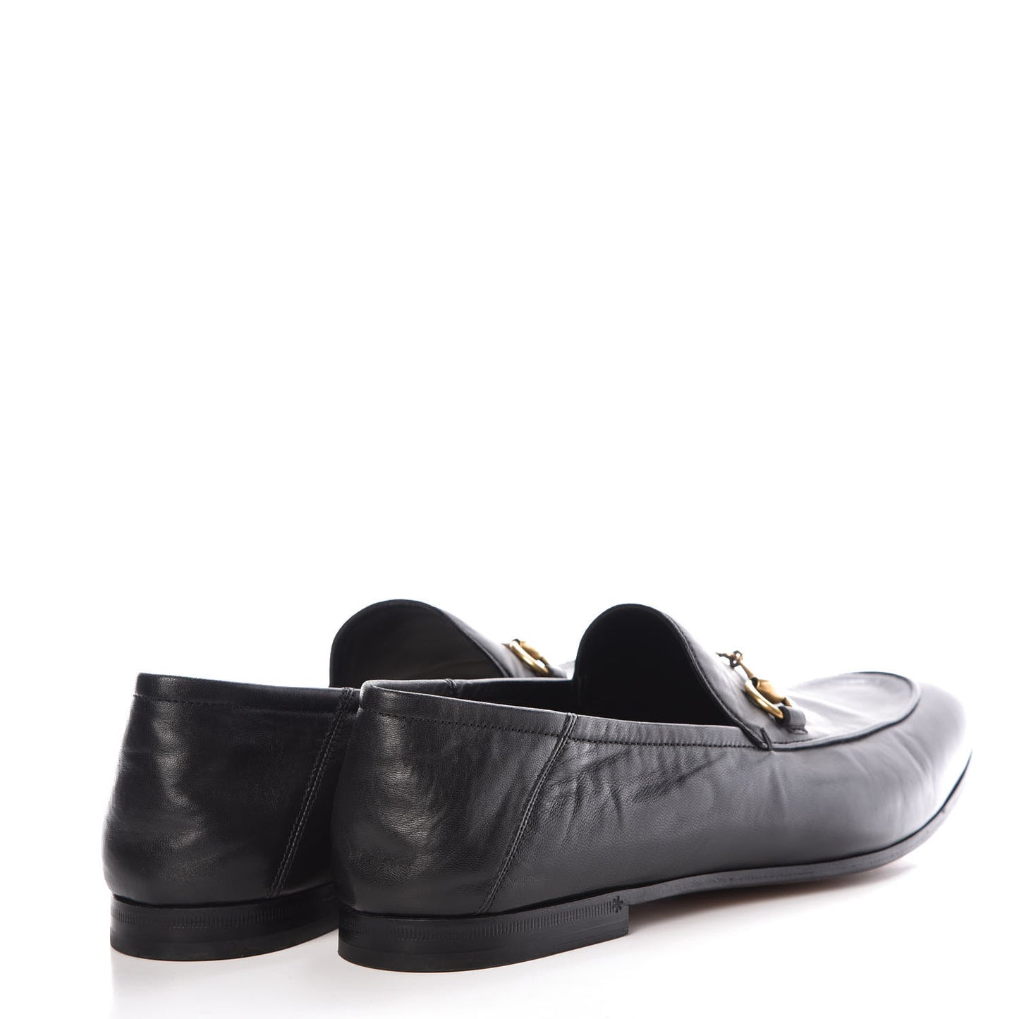 Lambskin Mens Brixton Horsebit Loafers 10 Black