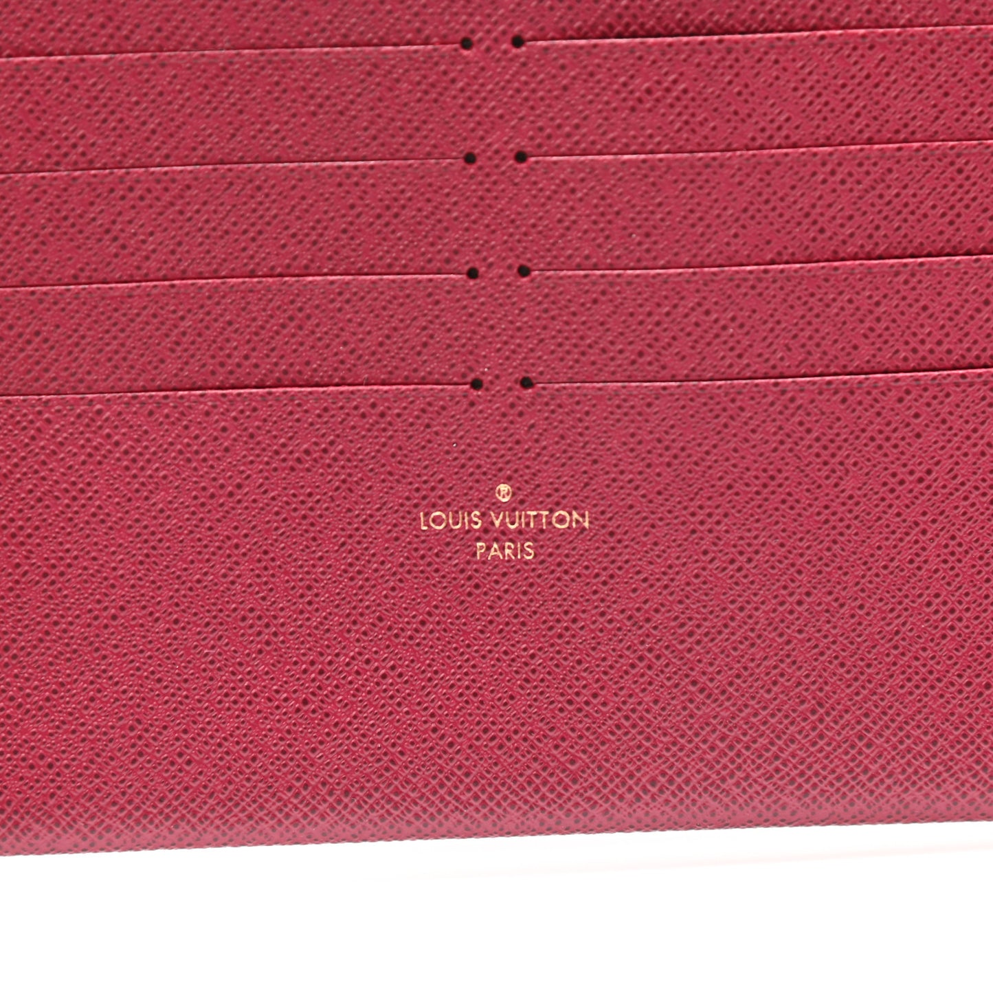 Calfskin Felicie Card Holder Insert Fuchsia
