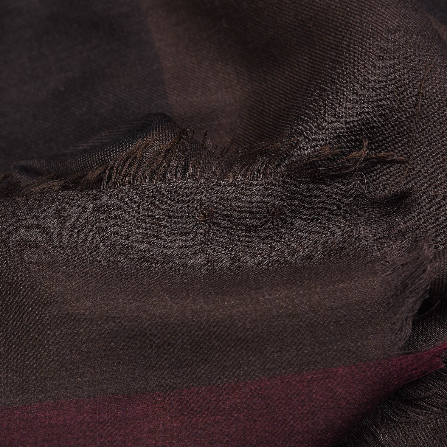 Burberry Modal Giant Check Gauze Scarf Brown 5 of 7