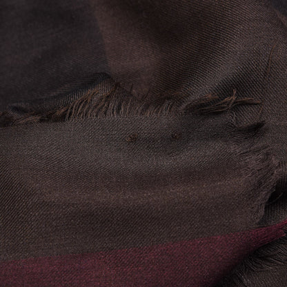 Burberry Modal Giant Check Gauze Scarf Brown 5 of 7