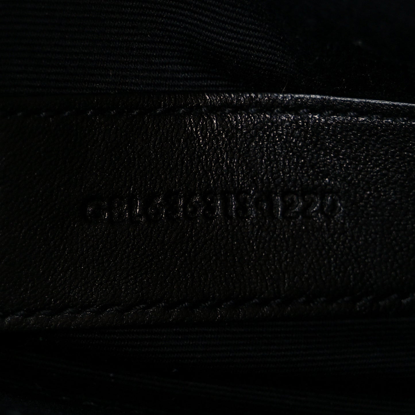 Grain De Poudre Chevron Monogram Bill Pouch Vert Kaki