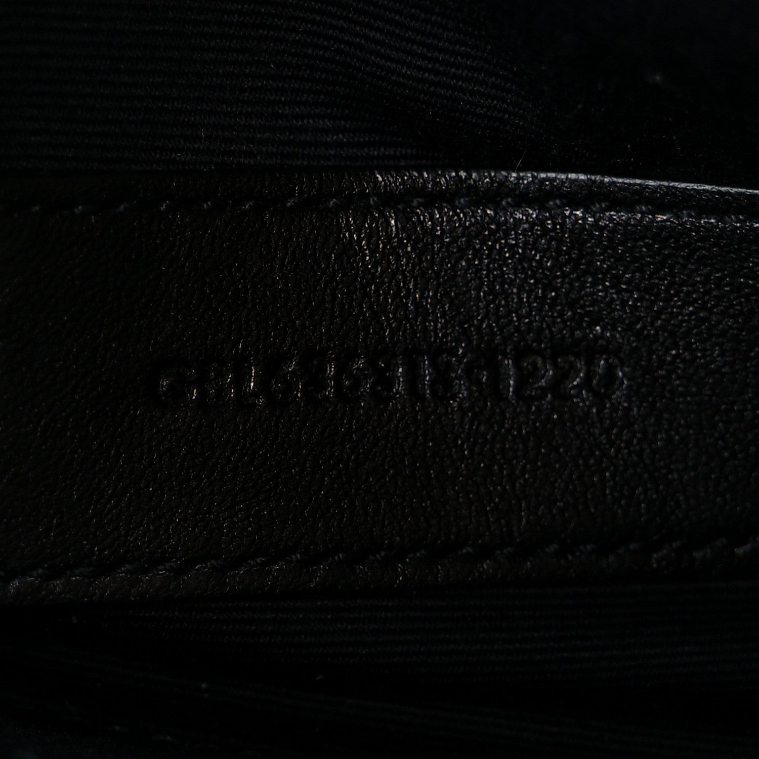 Saint Laurent Grain De Poudre Chevron Monogram Bill Pouch Vert Kaki 12 of 18