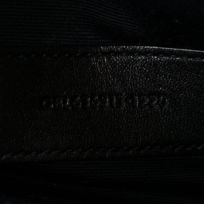 Saint Laurent Grain De Poudre Chevron Monogram Bill Pouch Vert Kaki 12 of 18