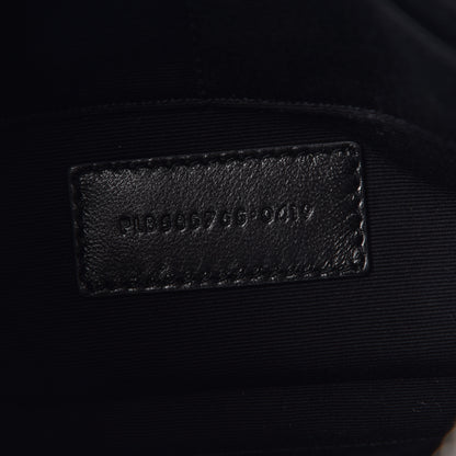 Saint Laurent Calfskin Musical Notes Zip Pouch Black 7 of 8