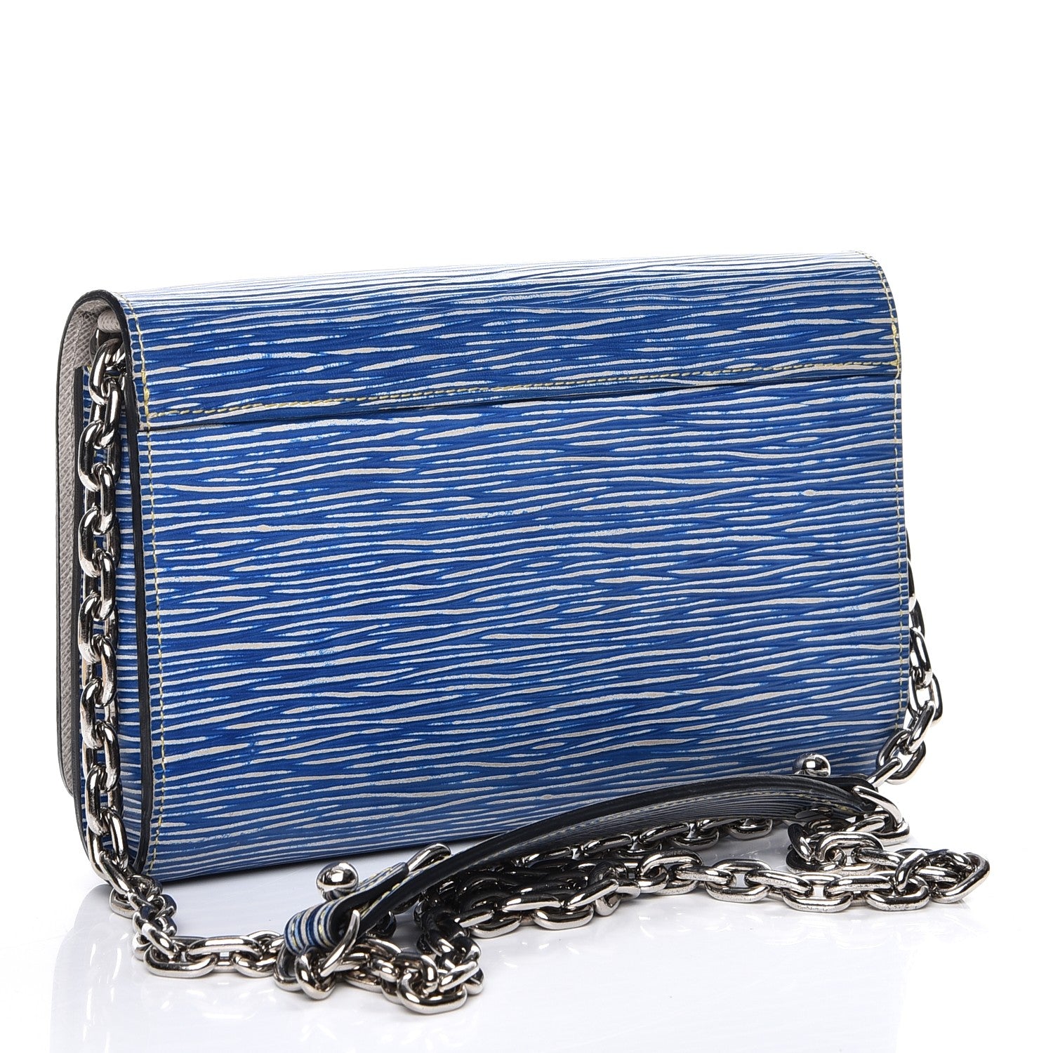 Louis Vuitton Epi Twist Chain Wallet Denim Light 4 of 7