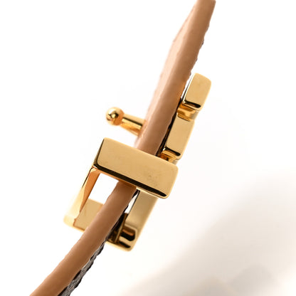 Louis Vuitton Calfskin Monogram 20mm LV Iconic Reversible Belt 75 30 Arizona Beige 8 of 9