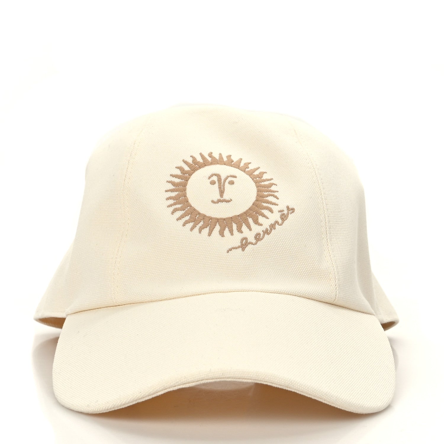 Hermes Cotton Hat 57 White Creme 2 of 7
