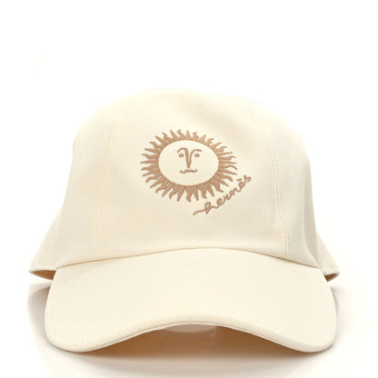 Hermes Cotton Hat 57 White Creme 2 of 7