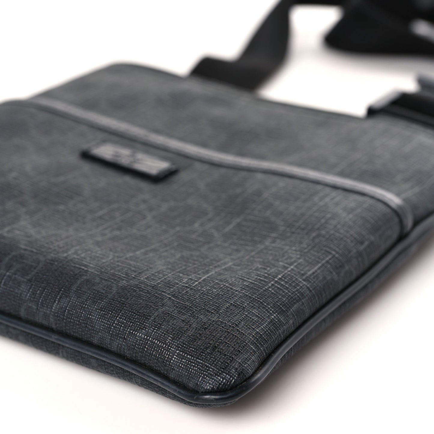 GG Plus Flat Messenger Bag Black Grey