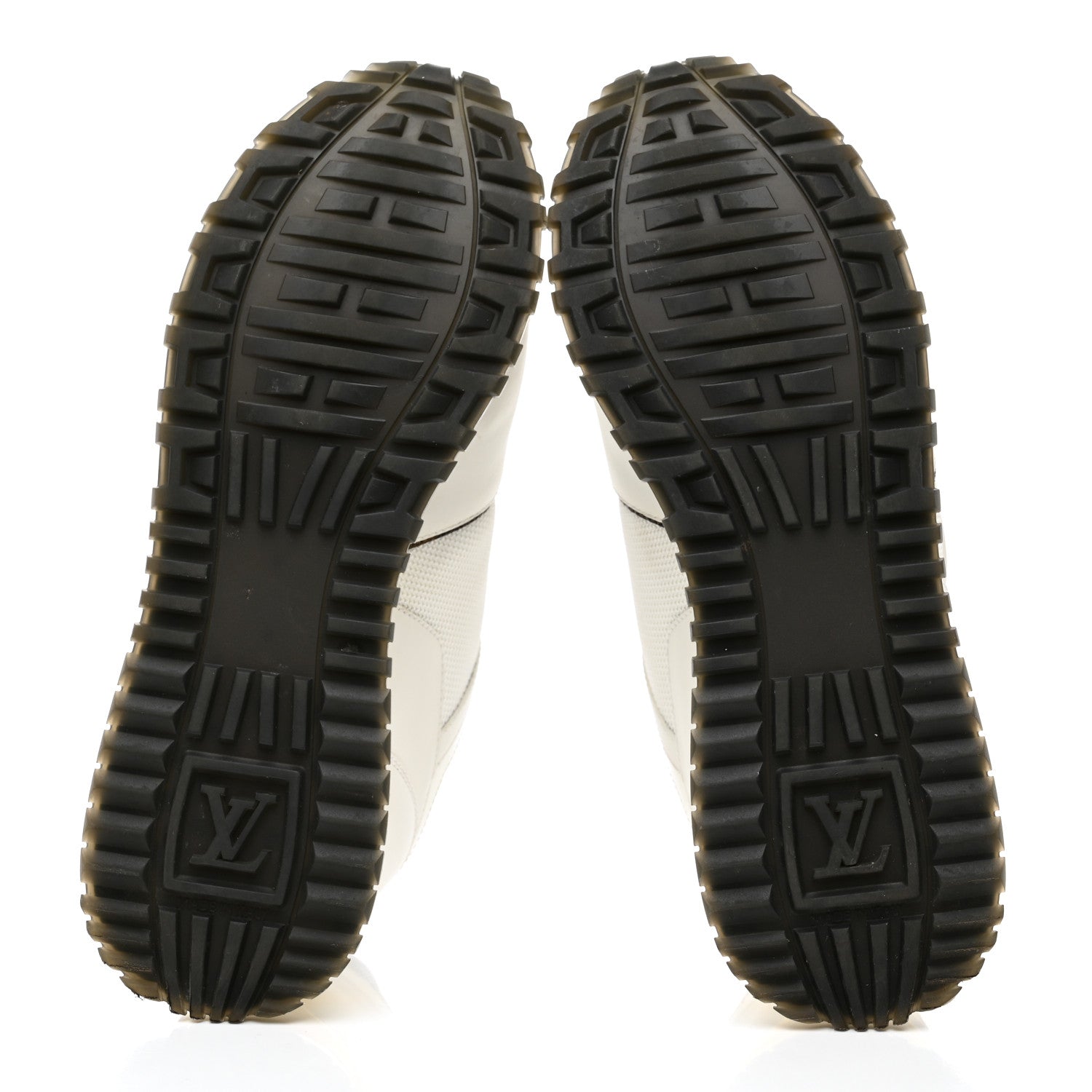 Louis Vuitton Calfskin Monogram Run Away Sneakers 37.5 White 5 of 9