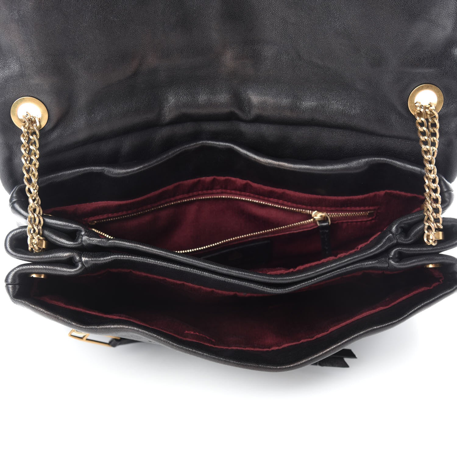 Lanvin Lambskin Quilted Medium Sugar Flap Shoulder Bag Black 5 of 14