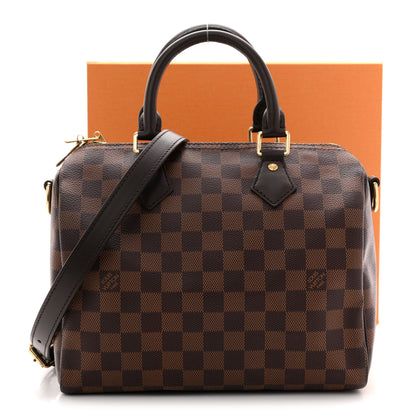 Louis Vuitton Damier Ebene Speedy Bandouliere 25 10 of 10