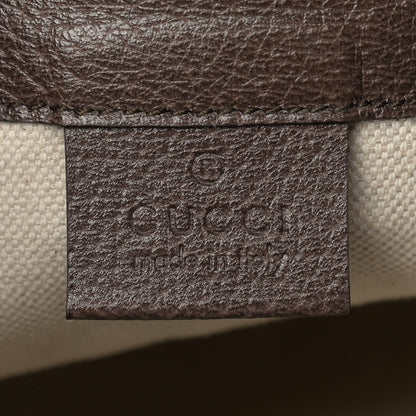 Gucci GG Supreme Monogram Web Ophidia Bucket Bag Brown 6 of 14