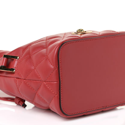 Versace Nappa Quilted Medusa Bucket Bag Red 5 of 11